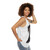 Unisex tank top with minimalist design - women side
