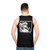 Retro graphic design unisex tank top - men back