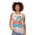 Preppy Retro Travel Art Unisex Tank Top for Seoul, South Korea - women