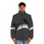 A colorful and abstract puffer jacket featuring a cute bunny design, perfect for nature and animal lovers. - men front