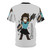Colorful chibi-style illustration of a superhero and villain character on a t-shirt - Back