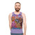 Unisex tank top with psychedelic animal design - men