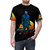 Baba Yaga inspired t-shirt design featuring action movie character art - men front