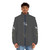 Bukowski inspired puffer jacket with sketch motif design - men front