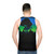 Unisex tank top with a mangrove tree design - men back