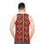 Traditional Armenian carpet pattern unisex tank top - men back