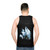 Vintage inspired unisex tank top featuring the "Seconds Out" album cover by the progressive rock band Genesis - men back
