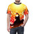 Groudon inspired anime-style t-shirt design featuring the legendary Pokemon creature against a sky background - men front
