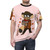 Chibi cartoon superhero design on a high-quality t-shirt - men front