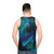 Emerald Galaxy Unisex Tank Top - men back