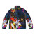 Buckethead Udnie Wave Colorful Puffer Jacket, featuring a unique wave pattern design inspired by the iconic guitarist