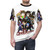 Colorful t-shirt featuring cute, cartoonish chibi-style fantasy characters - men front