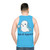 Geeky unisex tank top with seal of approval parody design - men back