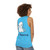 Geeky unisex tank top with seal of approval parody design - women back