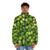 Brussels sprouts puffer jacket with a vibrant, vegetable-inspired design - men front