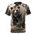Monochromatic illustration of a grizzly bear on a t-shirt