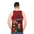 Unisex tank top with pirate-inspired design - men back