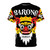 Barong-inspired digital art design on a t-shirt