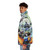 Brook One Piece Inspired Puffer Jacket with Anime Character Design - men side left
