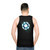 Unisex tank top with arc reactor design - men back