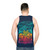 Colorful aquatic spectrum unisex tank top - men back