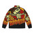 Broiler chicken puffer jacket keeping a person warm and cozy - Back