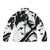 Brody Dalle inspired puffer jacket with punk and metal design elements