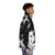 Brody Dalle inspired puffer jacket with punk and metal design elements - men side right