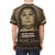 Griselda Blanco inspired all-over-print t-shirt design featuring the crime boss known as the "Black Widow" - men back