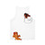 Unisex tank top with "Long Live The King" lion king mufasa design - Back