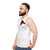 Unisex tank top with "Long Live The King" lion king mufasa design - men side