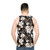Botanical floral unisex tank top - men back