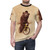 Vintage-style graphic t-shirt featuring a whimsical illustration of a brown bear riding a bicycle in a surreal, circus-inspired setting. - men front
