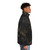 Brindle puffer jacket with animal fur pattern design - men side right
