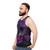 Trippy Unisex Tank Top with Aphex Twin and Crystal Castles Inspired Design - men side