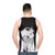 Anime-Inspired Glitch Art Pixel Tank Top - men back