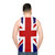 Union Jack punk cosplay unisex tank top - men back