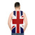 Union Jack Flag of the UK Unisex Tank Top - men back