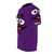 A graphic t-shirt featuring a humorous, viral purple grimace face meme design. - men left