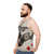 Surreal giraffe drummer anthropomorphic unisex tank top - men side