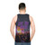 Unisex live music tank top for electronic dance music fans - men back