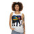 Elephant and nature unisex tank top design - women