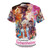 Barbie and Oppenheimer movie crossover t-shirt with nuclear explosion and mushroom cloud design - Back