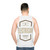 Unisex electrician tank top with profession-inspired typography - men back
