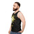 Creepy horror unnerving spooky tank top with Anklager unisex design - men side