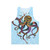 Vibrant electric octopus design tank top