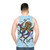 Vibrant electric octopus design tank top - men back