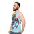 Vibrant electric octopus design tank top - men side