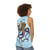Vibrant electric octopus design tank top - women back