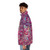 Bouquety Puffer Jacket with Vibrant Floral Patterns - men side left
